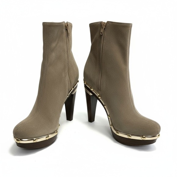 Diane Von Furstenberg Shoes - Diane Von Furstenberg Womens Suede Platform Ankle Boots 7M